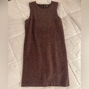 Maroon woven fall mini dress twill chevron